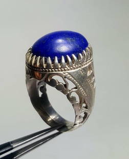 Lapis Lazuli Ring on 925 Sterling Silver Handmade: Lapis Lazuli Ring on 925 Sterling Silver Handmade by Talented ArtisansShipping Rate: $23.00 .shipping rates are determined by Parcel weight and destination.Combined shipping: We offer combine shipping