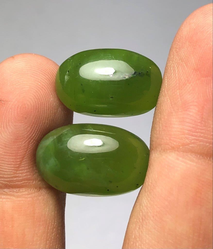 20 Carats AAA Quality Nephrite Jade Cabs (1 of 4)