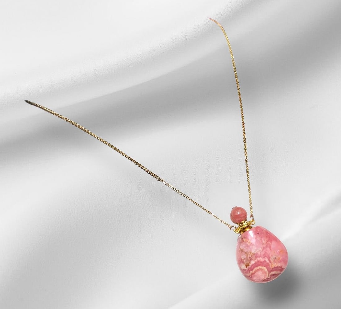 Huge Chunky Stone Pendant Red Orange, White Agate Designer Cut Necklace Pendant (1 of 4)