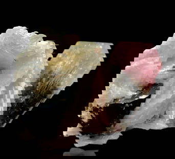 Beautiful Pink CAP Tourmaline Crystal On Matrix - 16 Grams - 35X20 mm: Beautiful Pink CAP Tourmaline Crystal On Matrix - 16 Grams - 35X20 mm Shipping Rate: $23.00 .shipping rates are determined by Parcel weight and destination.Combined shipping: We offer combine shipping