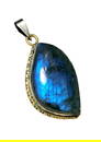Labradorite 925 Sterling Silver Pendant Necklace Unusual Shape