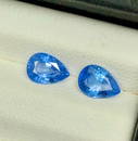 2.10 Carats Paired Blue Sapphires Gemstone - 7X5X3 mm