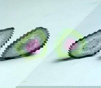 watermelon tourmaline slices polished - 2.70 Carats: watermelon tourmaline slices polished - 2.70 CaratsShipping Rate: $23.00 .shipping rates are determined by Parcel weight and destination.Combined shipping: We offer combine shipping on multiple items