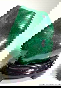 Top Grade Malachite Standing Tumble - 3244.7 Grams: Top Grade Malachite Standing Tumble - 3244.7 Grams - 198X153X93 mmShipping Rate: $110.00 .shipping rates are determined by Parcel weight and destination.Combined shipping: We offer combine shipping on