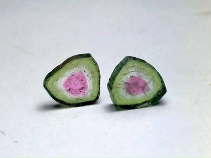 3.10 Carats watermelon tourmaline slices: 3.10 Carats watermelon tourmaline slicesShipping Rate: $20.00 .shipping rates are determined by Parcel weight and destination.Combined shipping: We offer combine shipping on multiple items purchased t