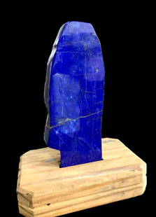 1350 Grams Top Grade Self Standing Royal Blue Lapis Lazuli Polished Freeform@Afghan - 8.5X3X1.5 Inch: 1350 Grams Top Grade Self Standing Royal Blue Lapis Lazuli Polished Freeform@Afghan - 8.5X3X1.5 Inch Shipping Rate: $55.00 .shipping rates are determined by Parcel weight and destination.Combined ship