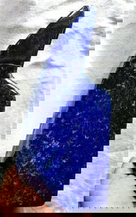 Royal Blue Lapis Lazuli Polished Tumble  1.240 kg: Royal Blue Lapis Lazuli Polished Tumble , Lapis Freeform Self Standing Tumbles - 1.240 kg 112X84X53 mmShipping Rate: $85.00 .shipping rates are determined by Parcel weight and destination.Combined shi