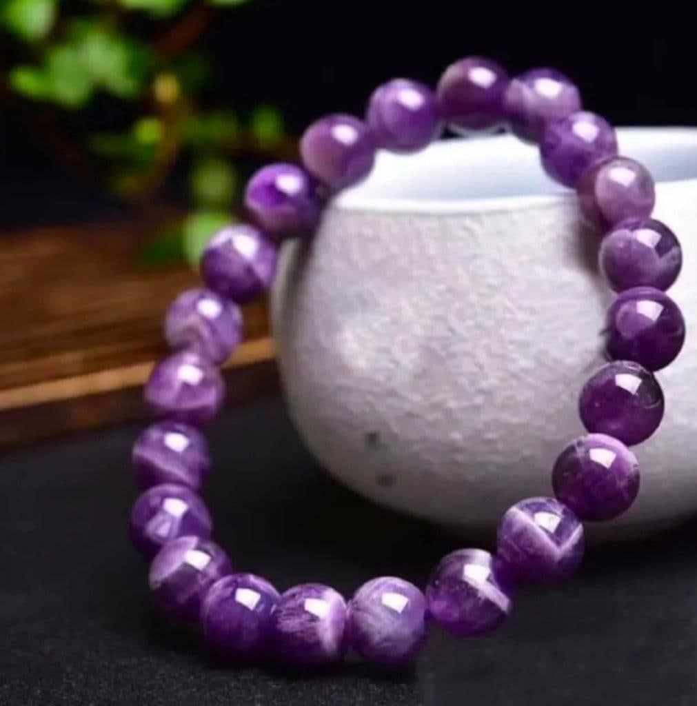 Best Quality Natural Amethyst Stretchable Bracelet (1 of 5)