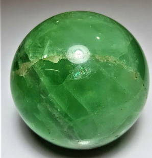 Deep Green Fluorite Healing Sphere - 1209 Grams: Deep Green Fluorite Healing Sphere - 1209 GramsShipping Rate: $70.00 .shipping rates are determined by Parcel weight and destination.Combined shipping: We offer combine shipping on multiple items purc