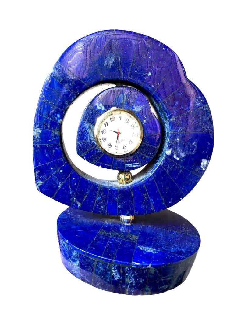 Very Fine Quality Lapis Lazuli Standing Table Clock - 750 Grams: Very Fine Quality Lapis Lazuli Standing Table Clock - 750 Grams Shipping Rate: FREE SHIPPING .shipping rates are determined by Parcel weight and destination.Combined shipping: We offer combine shippin