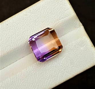 Emerald Cut Natural Ametrine - 10.5 Carats: Emerald Cut Natural Ametrine - 10.5 Carats - 13X12X9 mmShipping Rate: $15.00 .shipping rates are determined by Parcel weight and destination.Combined shipping: We offer combine shipping on multiple it