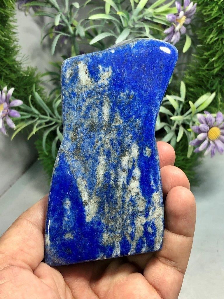 330 grams Polished Lapis Lazuli with Pyrite Freefoam Tumblr: 330 grams Polished Lapis Lazuli with Pyrite Freefoam Tumblr Shipping Rate: FREE SHIPPING .shipping rates are determined by Parcel weight and destination.Combined shipping: We offer combine shipping on