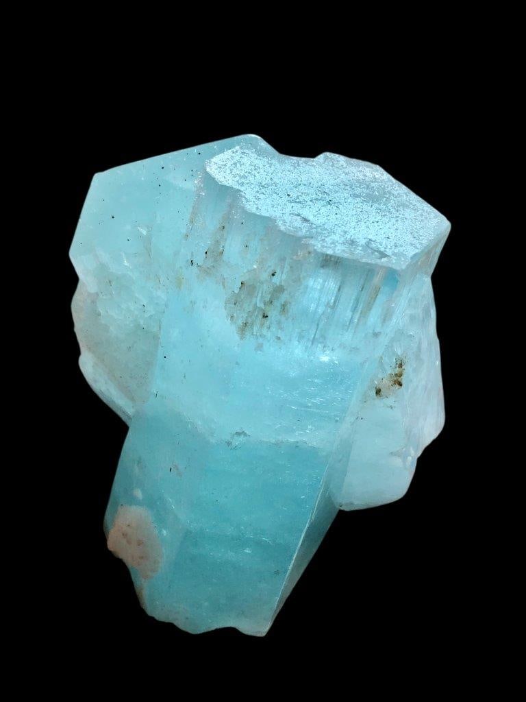 Sea Blue Twin Aquamarine Crystal Fully Terminated 348 Grams - 72X77X58 mm (1 of 6)