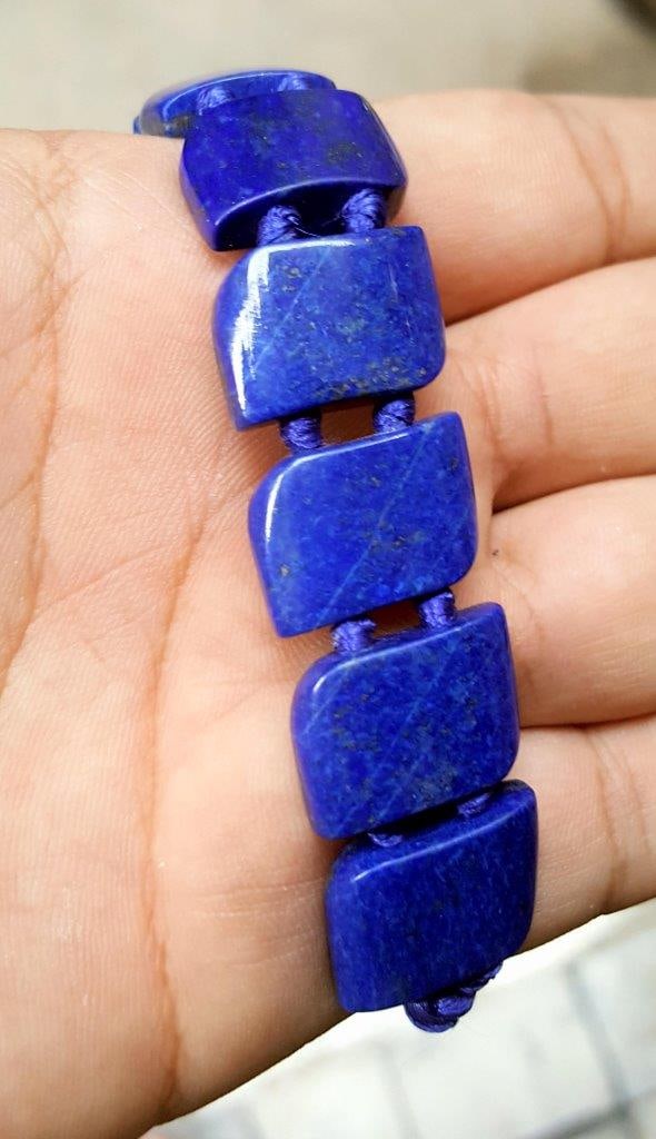 Royal Blue Lapis Lazuli Healing Bracelet (1 of 5)