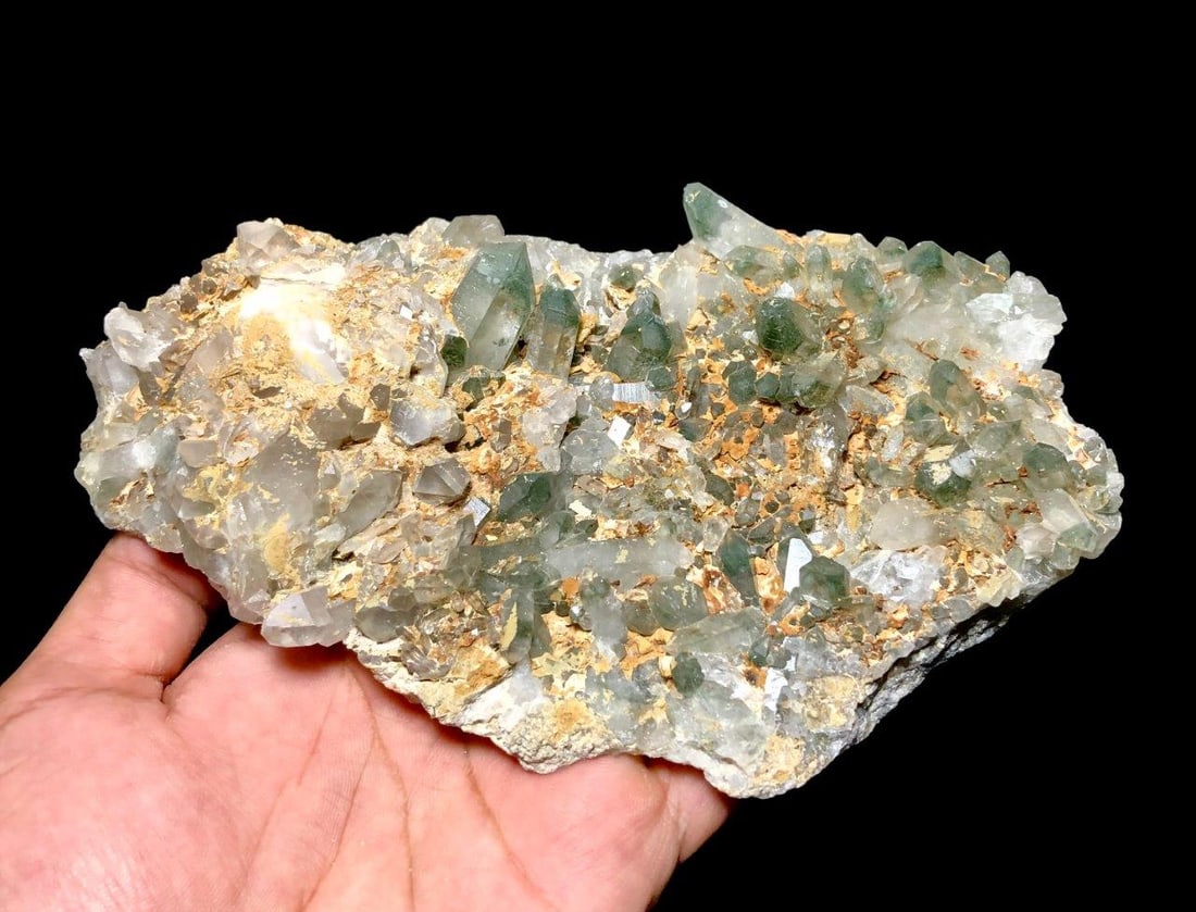 Chlorine Quartz Crystals Cluster 300 Grams (1 of 3)