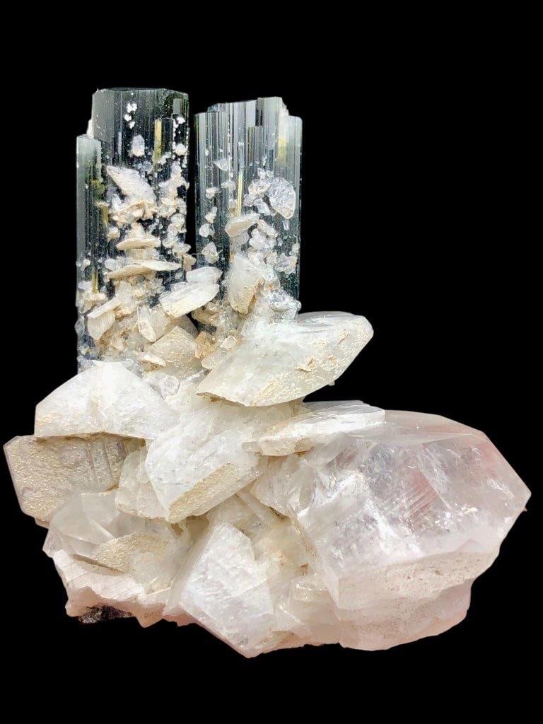 Beautiful Green Cap Tourmaline Combine With Elbaite From Astaknala - 133 Grams - 74X48X37 mm (1 of 5)