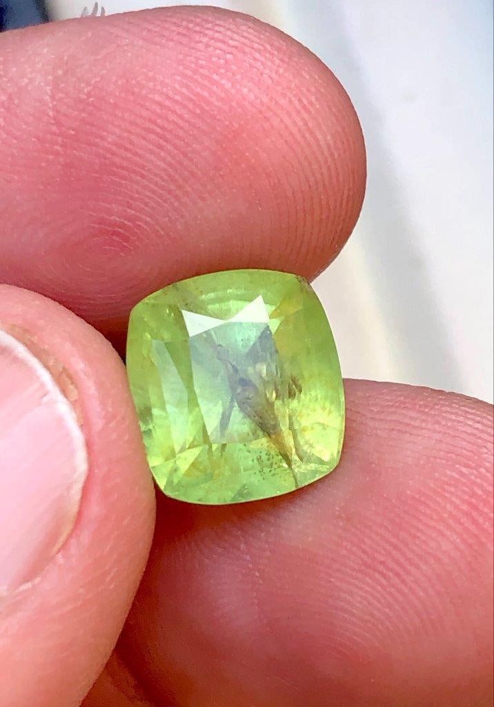6.50 Carats Natural Peridot Gemstone - 10X9X7 mm: 6.50 Carats Natural Peridot Gemstone - 10X9X7 mm Shipping: