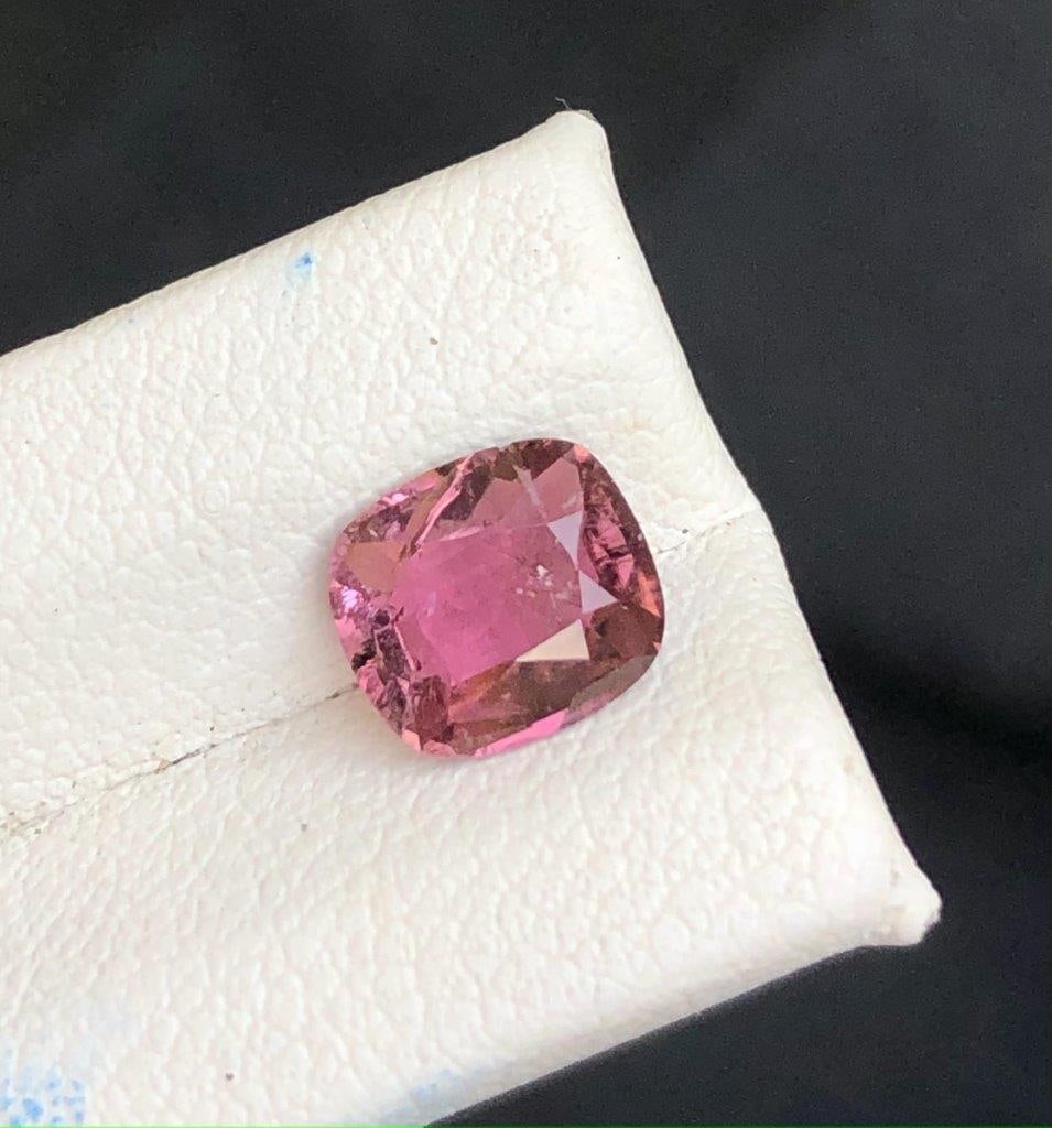 Rubelite Tourmaline - 1.20 Carats - 7X7X3 mm: Rubelite Tourmaline - 1.20 Carats - 7X7X3 mm Shipping:
