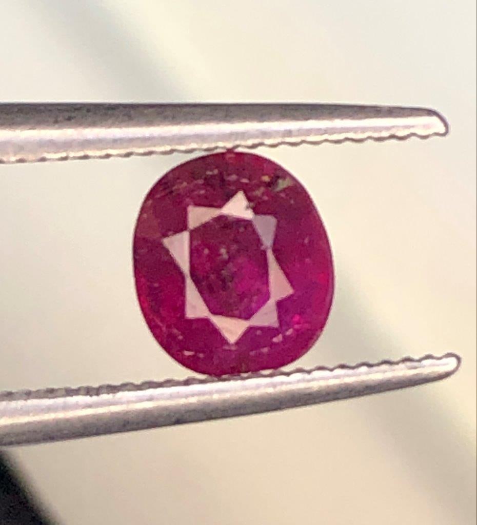 0.70 Carats Natural Ruby - 5X5X4 mm (1 of 3)