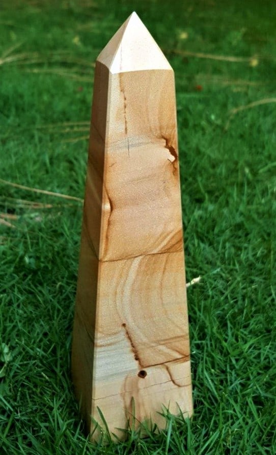 Wood Coral Jasper Crystal Tower - 800 Grams: Wood Coral Jasper Crystal Tower - 800 Grams - 190X53X53 mmShipping Rate: $65.00 .shipping rates are determined by Parcel weight and destination.Combined shipping: We offer combine shipping on multiple