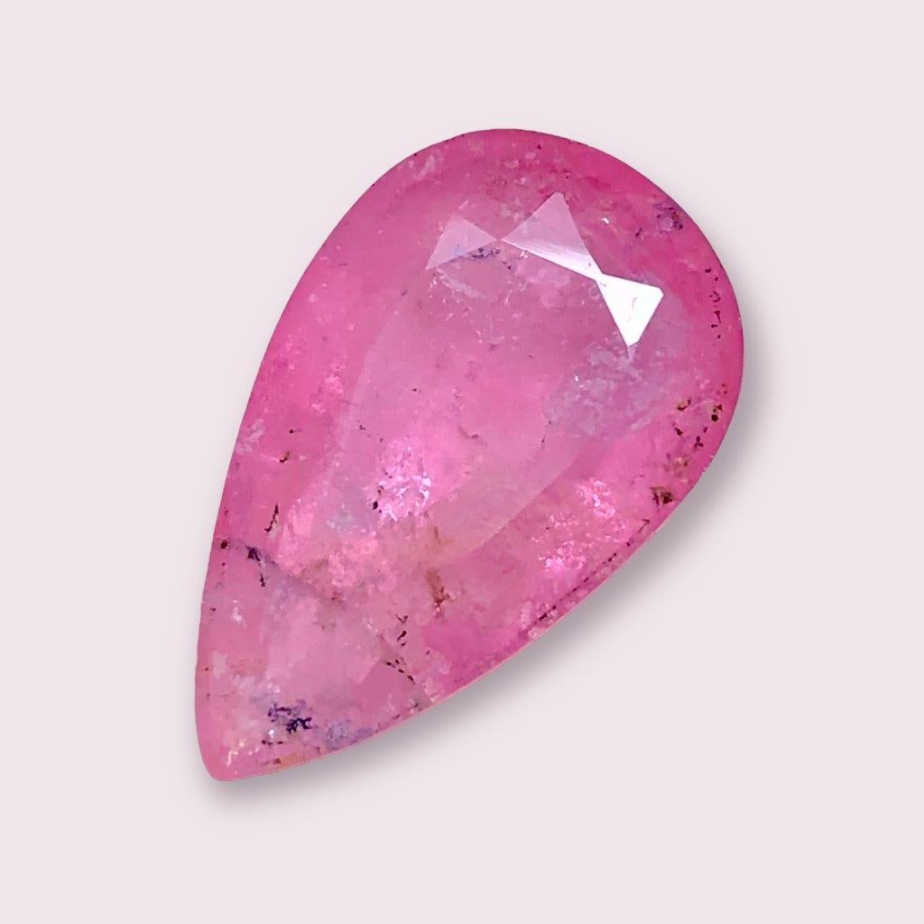 7 Carats Pink Tourmaline Pear Shape - 17X11X6 mm (1 of 4)