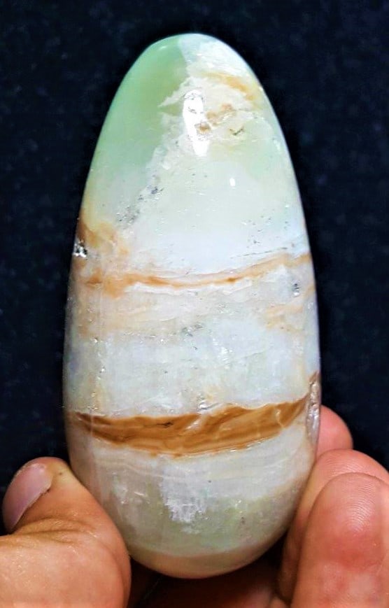 Polished Carrabian Calcaite Egg - 198 Grams: Polished Carrabian Calcaite Egg Multi Color - 198 Grams - 83X41 mm Shipping: $23.00. Shipping rates are determined by Parcel weight and destination.