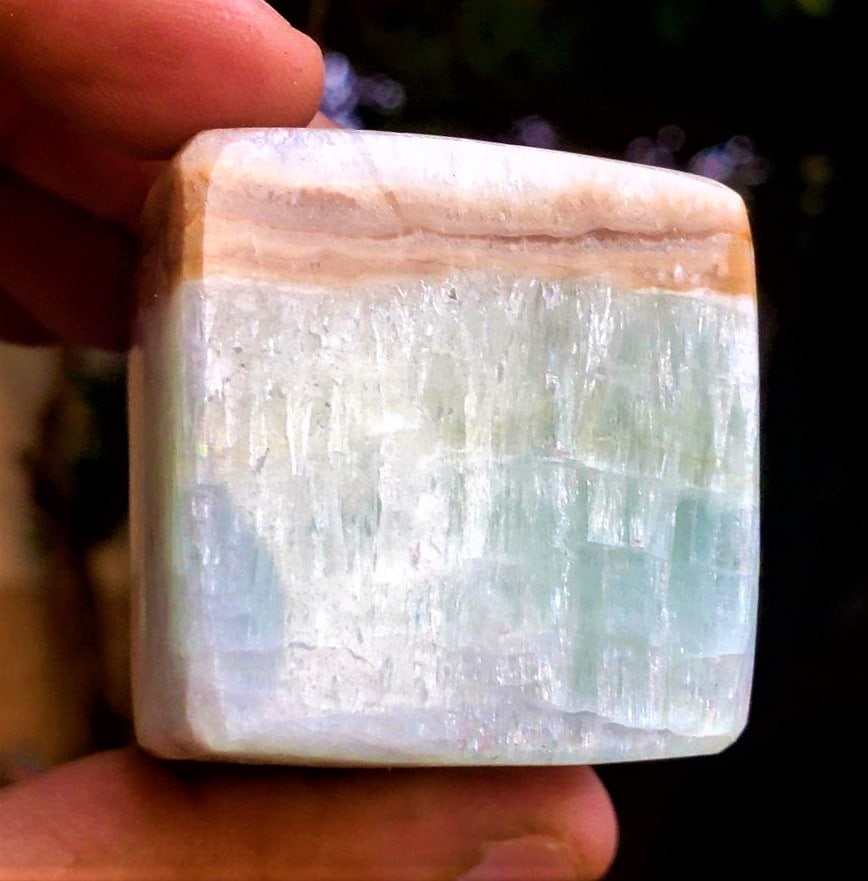 Blue CalCite Tumblr - 118 Grams (1 of 3)