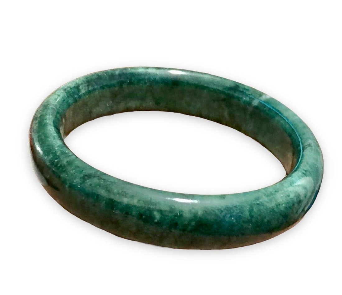 Deep Green Bangle - Onyx Dyed Jewelry (1 of 3)