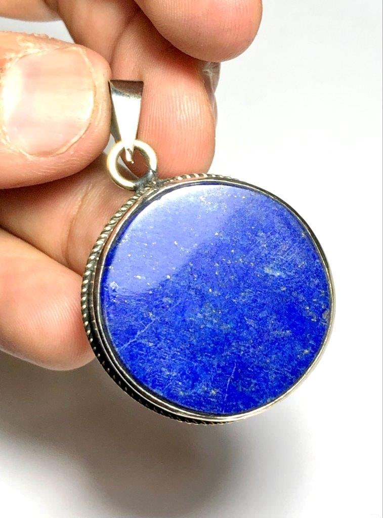 Truth and Enlightenment - Vibrant Lapis Lazuli Pendant (1 of 3)