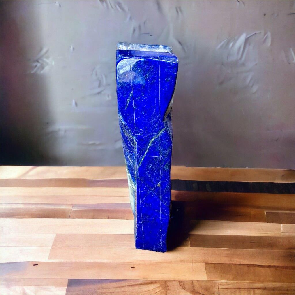 5.18 kg AAA+ Grade Self Standing Royal Blue Lapis Lazuli Polished Freeform Tumbled @Afghan - 35X9X7: 5.18 kg AAA+ Grade Self Standing Royal Blue Lapis Lazuli Polished Freeform Tumbled @Afghan - 35X9X7 CM Shipping Rate: $75.00 .shipping rates are determined by Parcel weight and destination.Combined sh