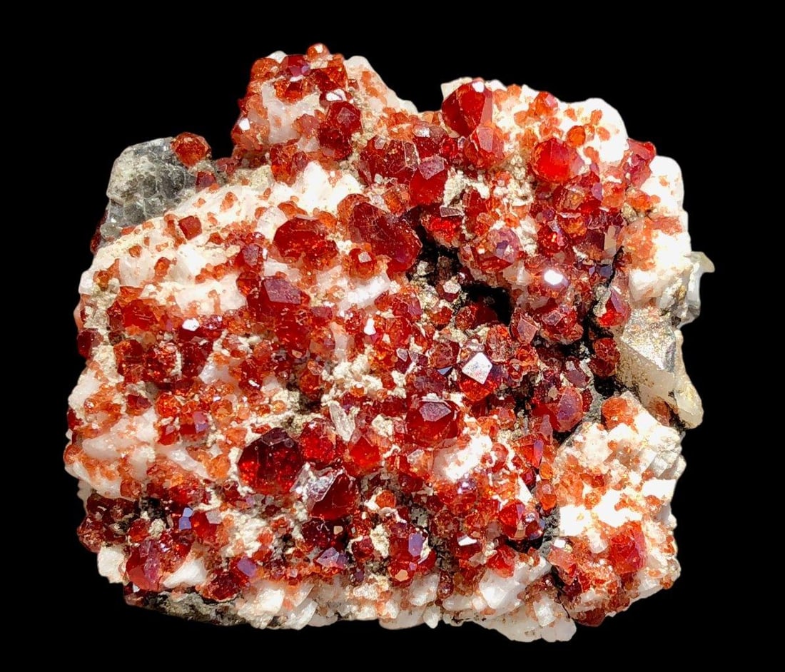 107 Grams Spessartine Garnet Mineral Specimen - 52X50X45 mm (1 of 7)