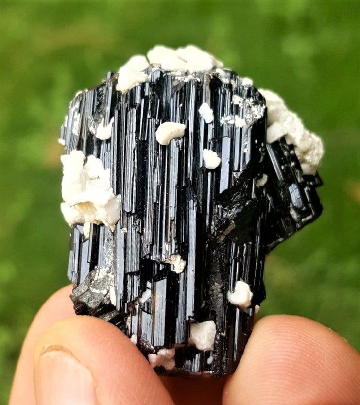 Black Tourmalines in Pegmatite Matrix - 36.90 Grams: Black Tourmalines in Pegmatite Matrix - 36.90 Grams - 40X32X25 mmShipping Rate: $23.00 .shipping rates are determined by Parcel weight and destination.Combined shipping: We offer combine shipping on m