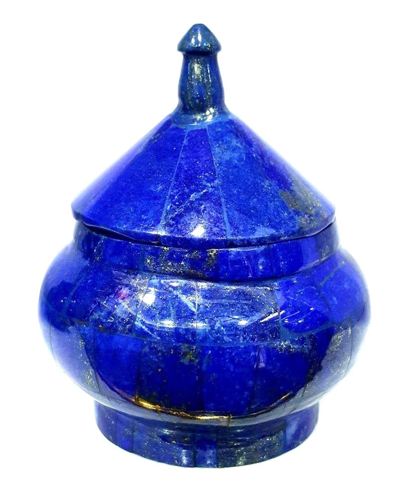 Royal Blue Lapis Lazuli Precious Jewellery Box (1 of 3)