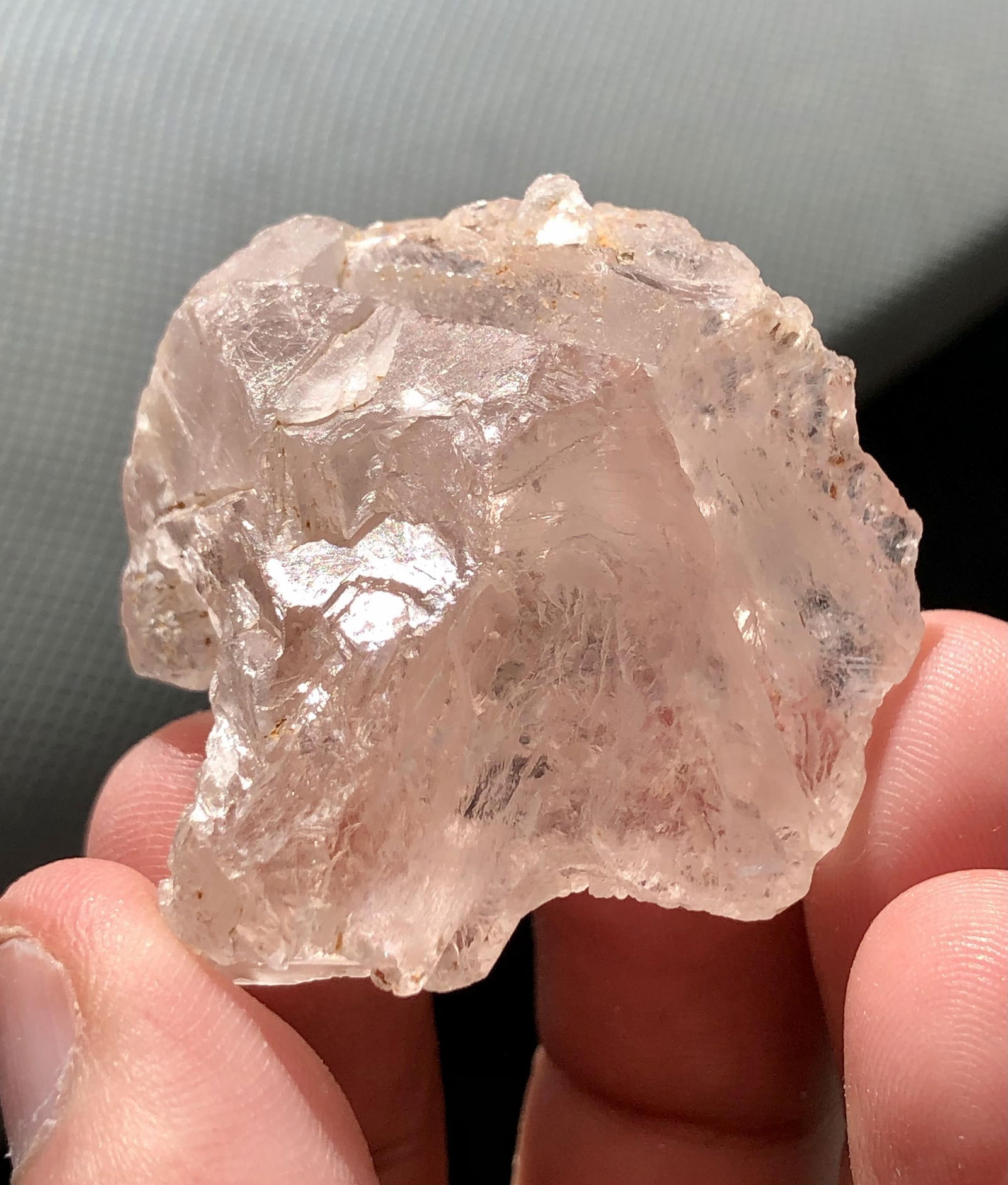 Pink Fluorite Crystal From Skardu Valley 44.84 grams - 40X40X25 mm (1 of 3)