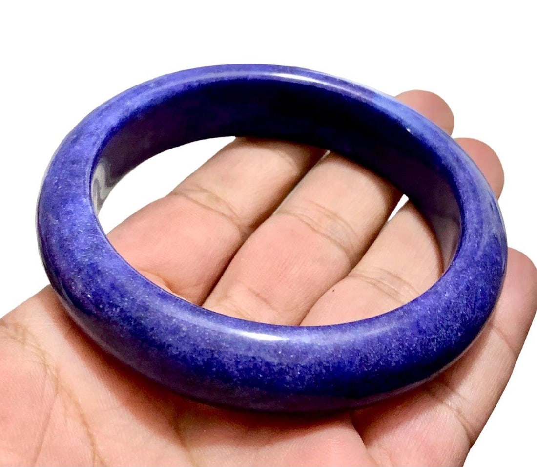 Lovely Deep Blue Bangle - Onyx Dyed Jewelry (1 of 4)