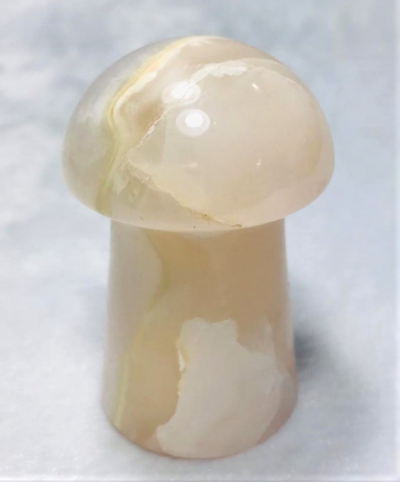 Calcite pinkish color Mashroom - 129.6G (1 of 4)