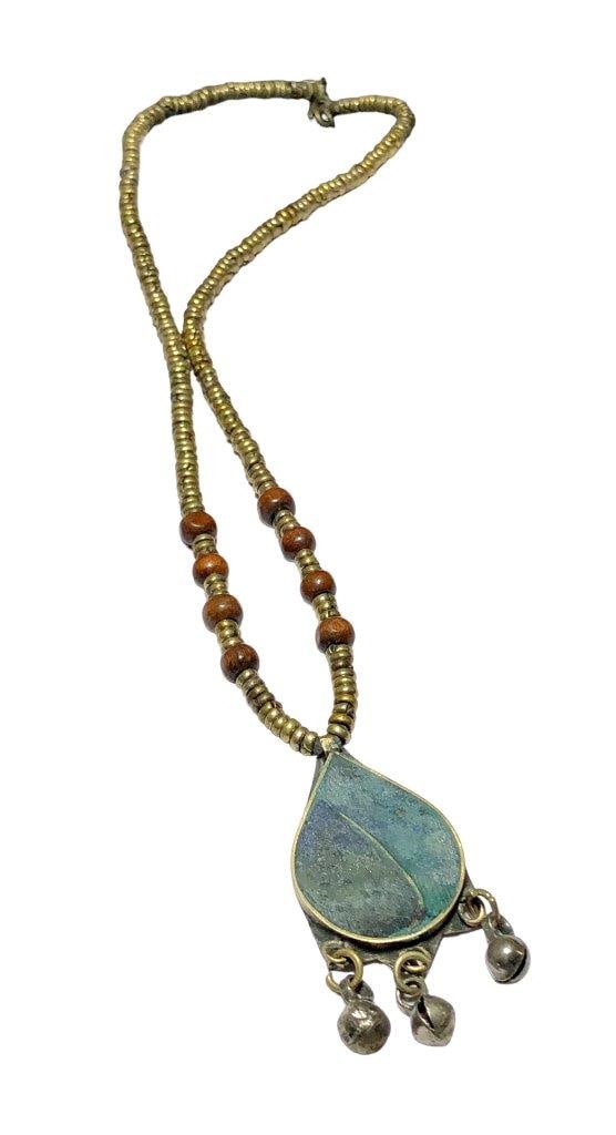 Vintage Jewelry - Art Deco Necklace - Green Necklace (1 of 3)