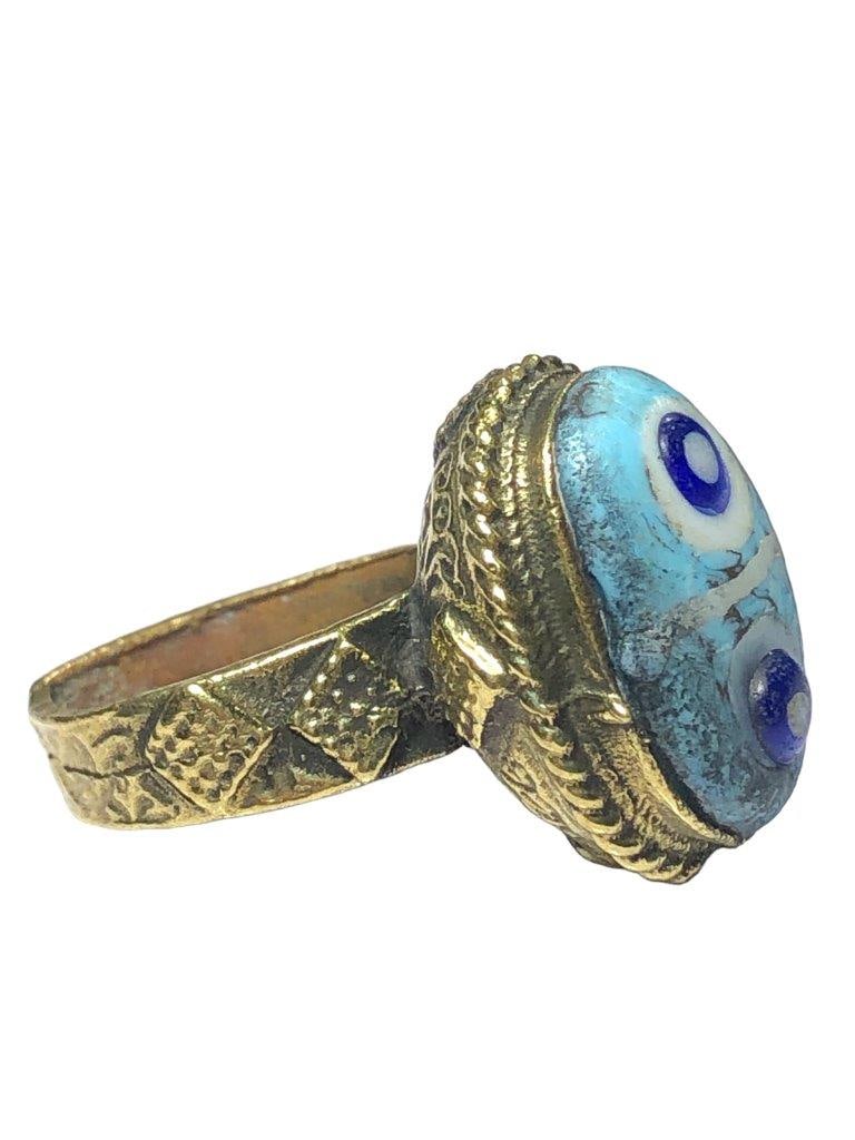 Handmade Egyptian Style Brass Jewelry - Handmade Ring (1 of 3)