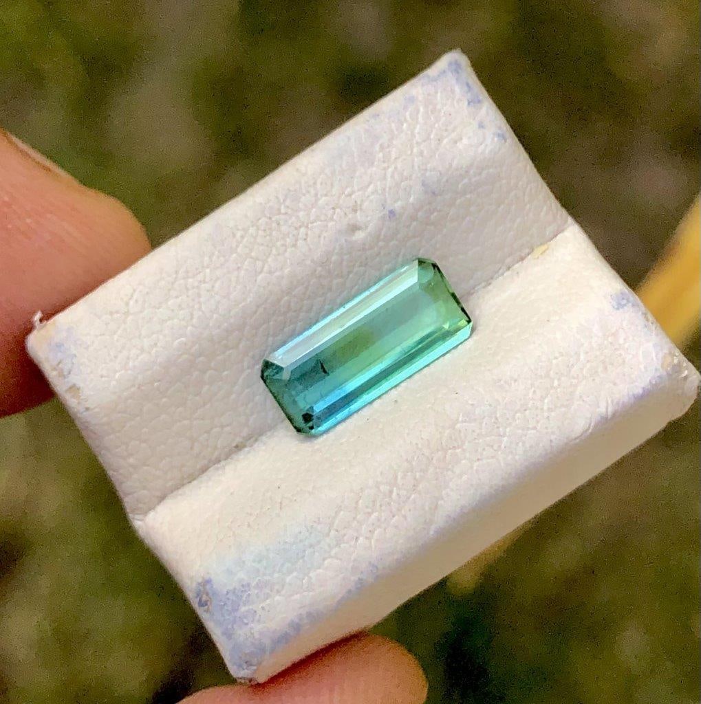 1.15 Carat Bluish Green Tourmaline Gemstone - 10X5X4 mm: 1.15 Carat Bluish Green Tourmaline Gemstone - 10X5X4 mm SHIPPING: 23$ Worldwide