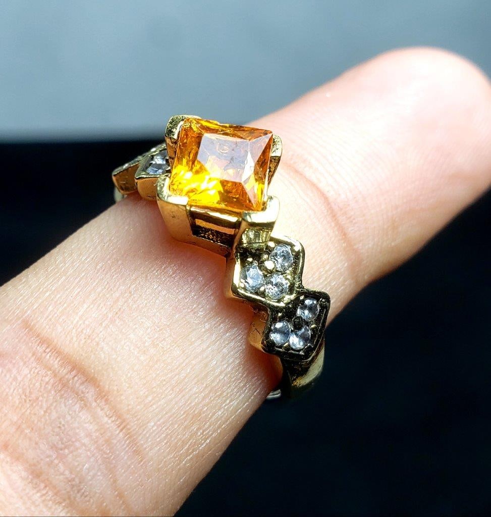 Citrine Stone Ring - 3