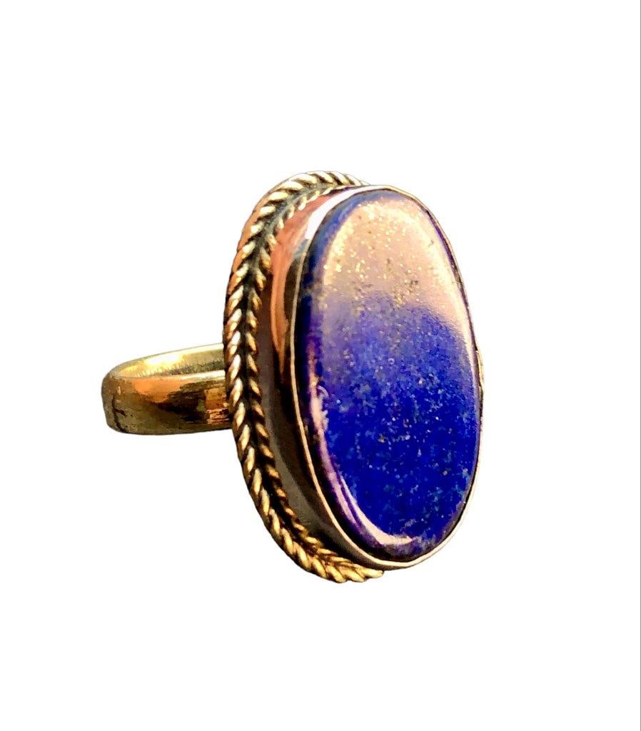 Lapis lazuli ring, statement rings - 2