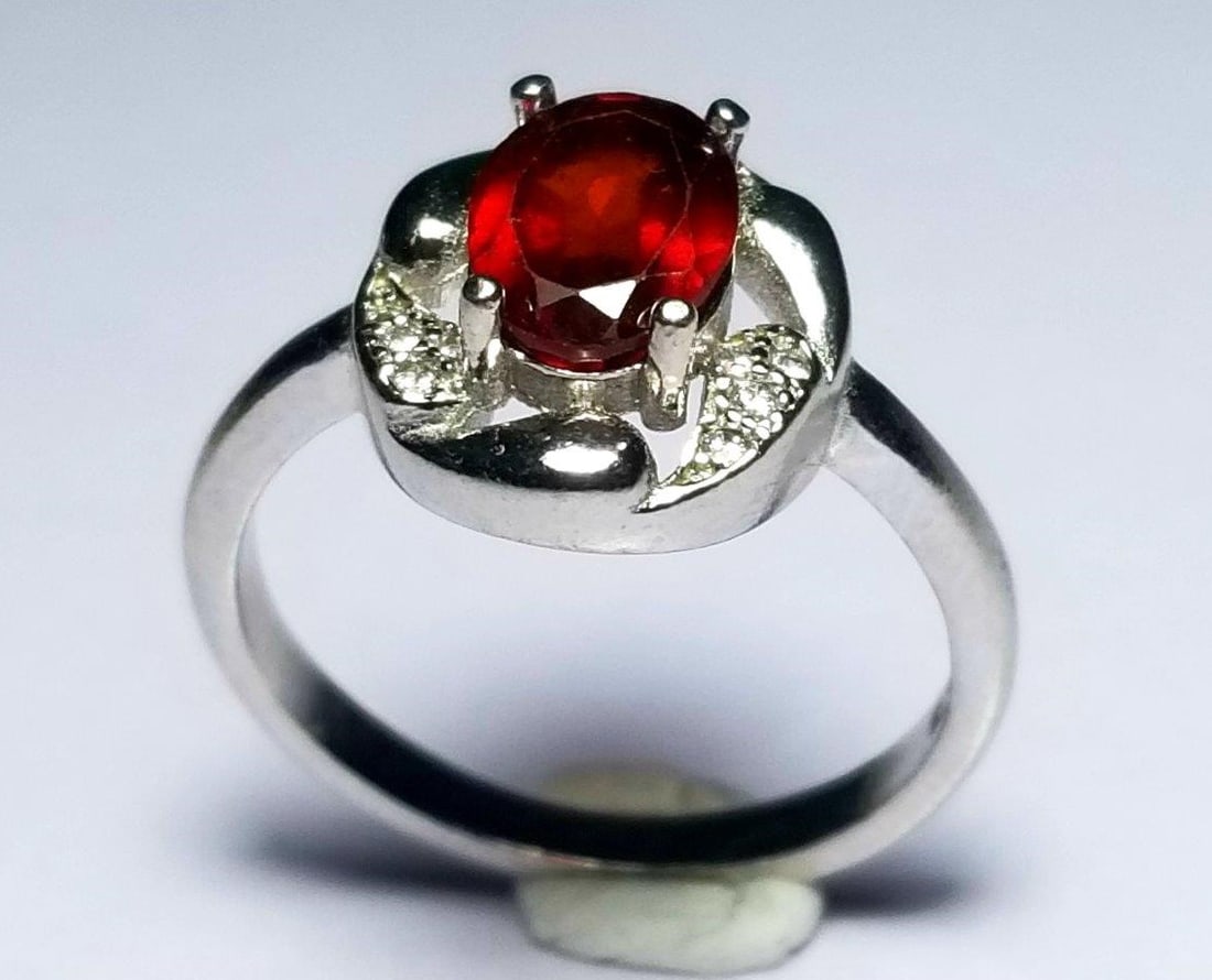 Rhodolite Garnet - Sterling Silver Ladies Ring (1 of 4)