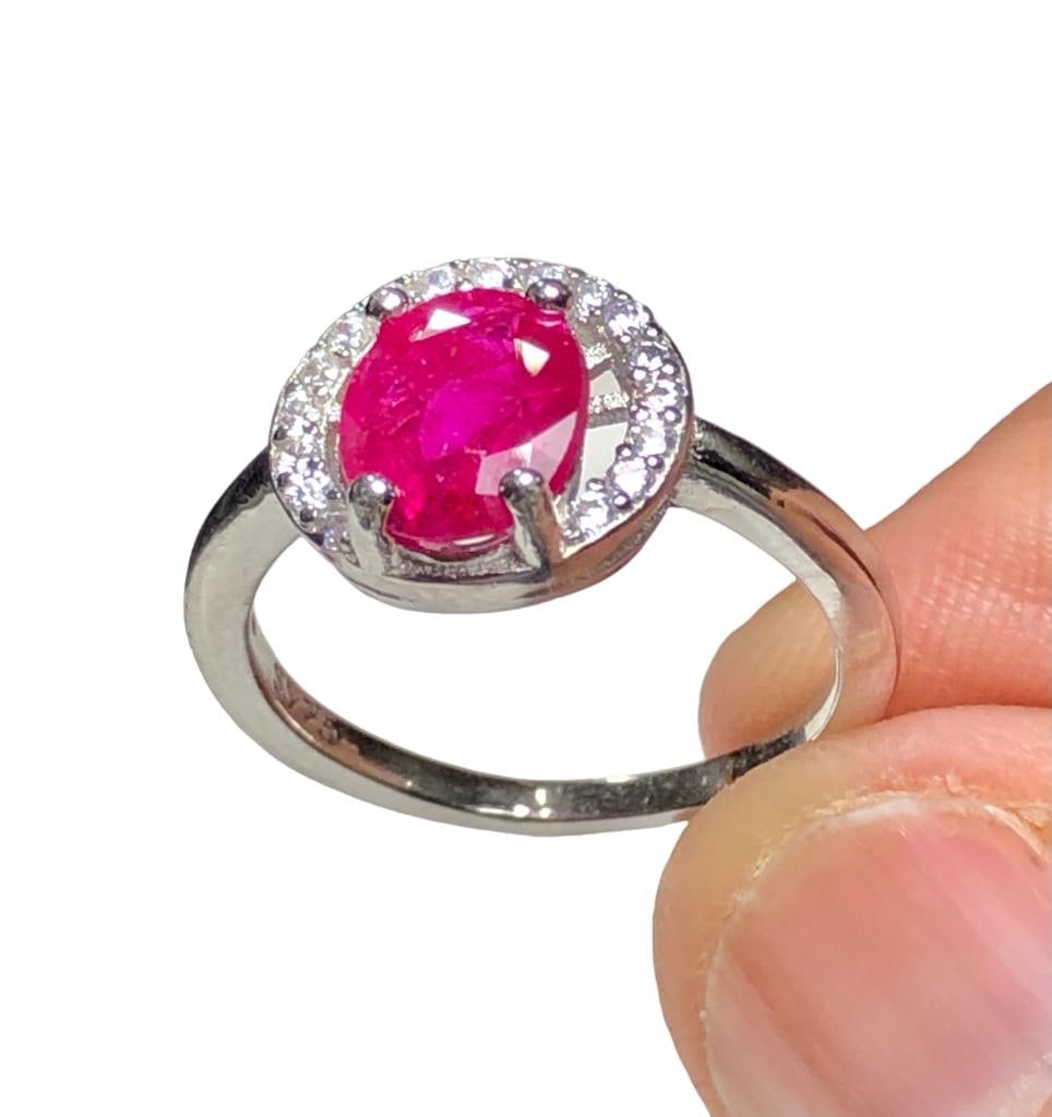Natural Ruby in Sterling Silver RING - 2