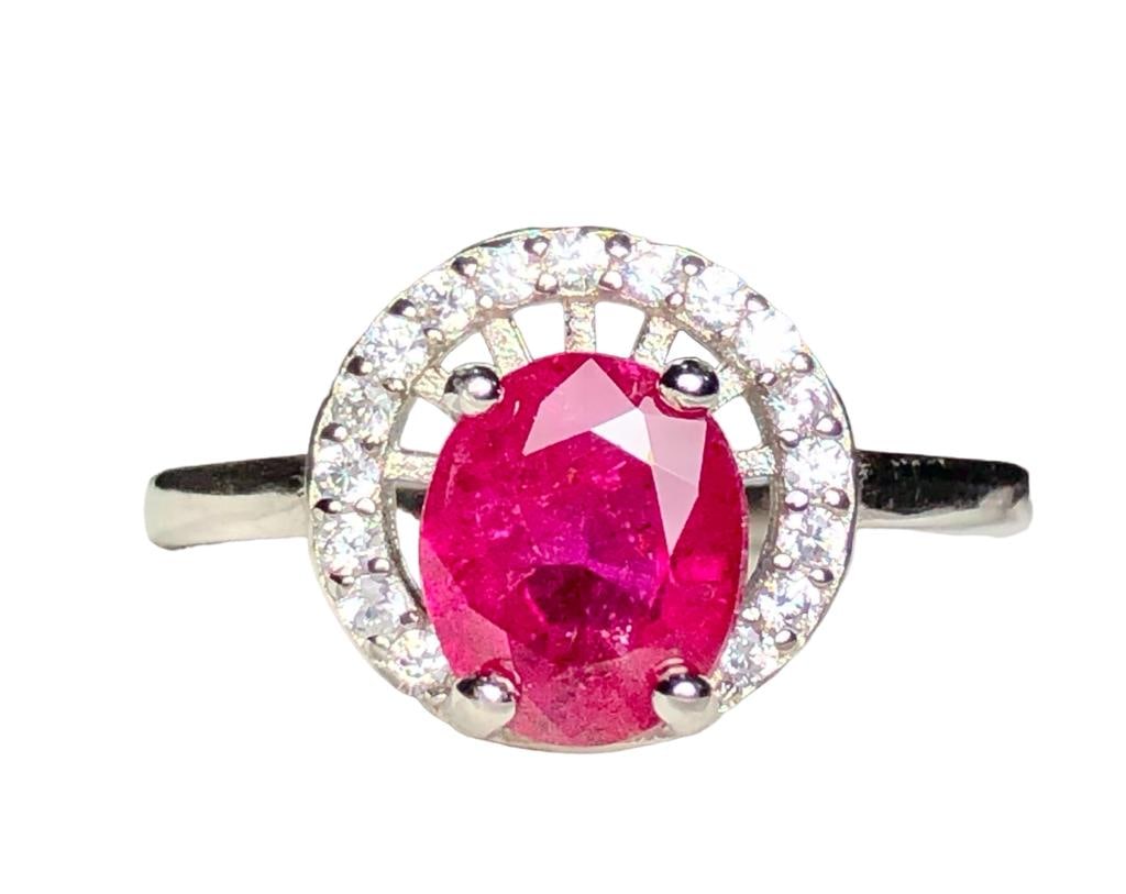 Natural Ruby in Sterling Silver RING - 3