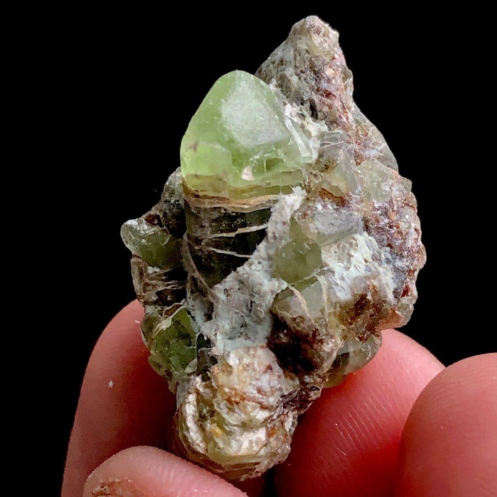 Natural Peridot Mineral Specimen - 9 Grams - 34X21X17 mm (1 of 3)