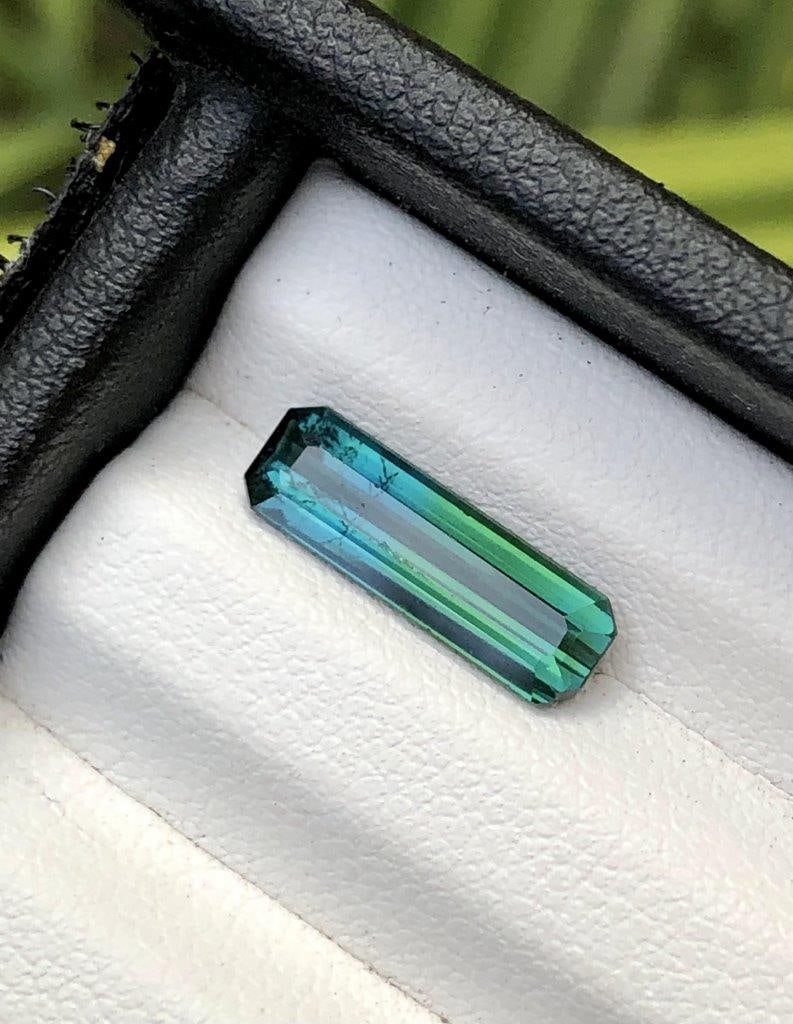 2.15 Carats Natural Tri Color Tourmaline Gemstone - Best For jewelry - 14X5X3.2 mm (1 of 5)