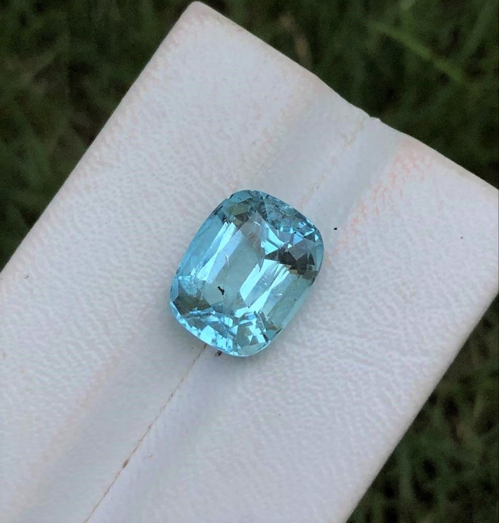 7.30 Carats Blue Santa Maria Color Aquamarine: 7.30 Carats Blue Santa Maria Color Aquamarine Cushion Cut - 14X11X8 mmShipping Rate: $15.00 .shipping rates are determined by Parcel weight and destination.Combined shipping: We offer combine shipping