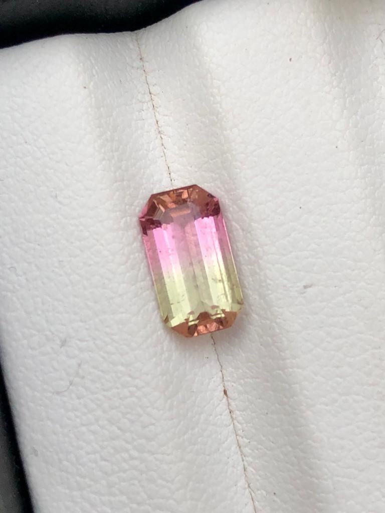 1.65 Carats Multi Colour Natural Tourmaline Gemstone - 10X5X4 mm (1 of 3)