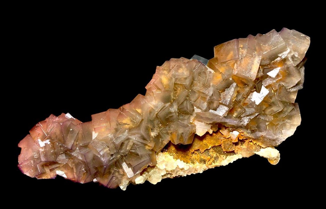 Pretty Cubic Fluorite Specimen - 430 Grams - 150X80X25 mm (1 of 3)