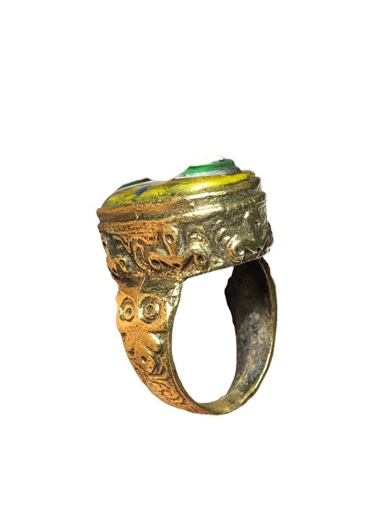 Hand Made Afghani Brass Ring - 2